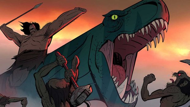 Blod, dinosaurier och otyglat ursinne hos HBO Nordic